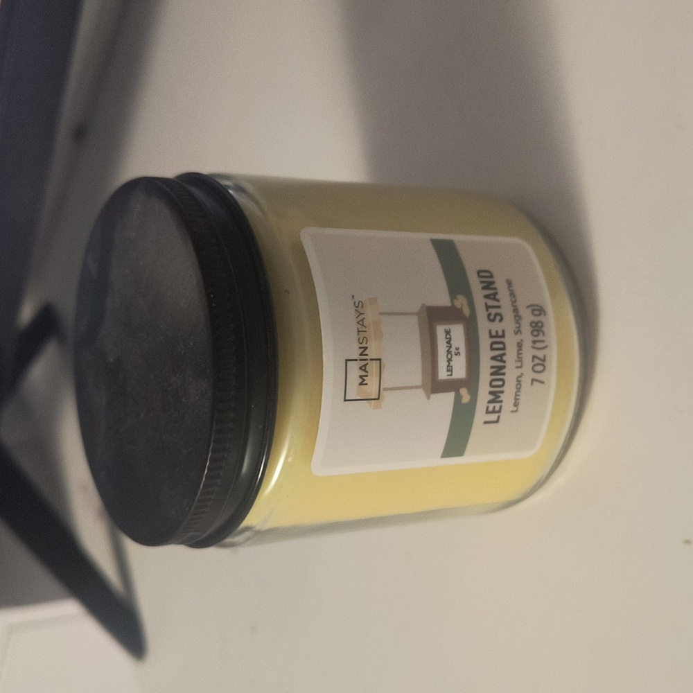 Lemonade stand candle